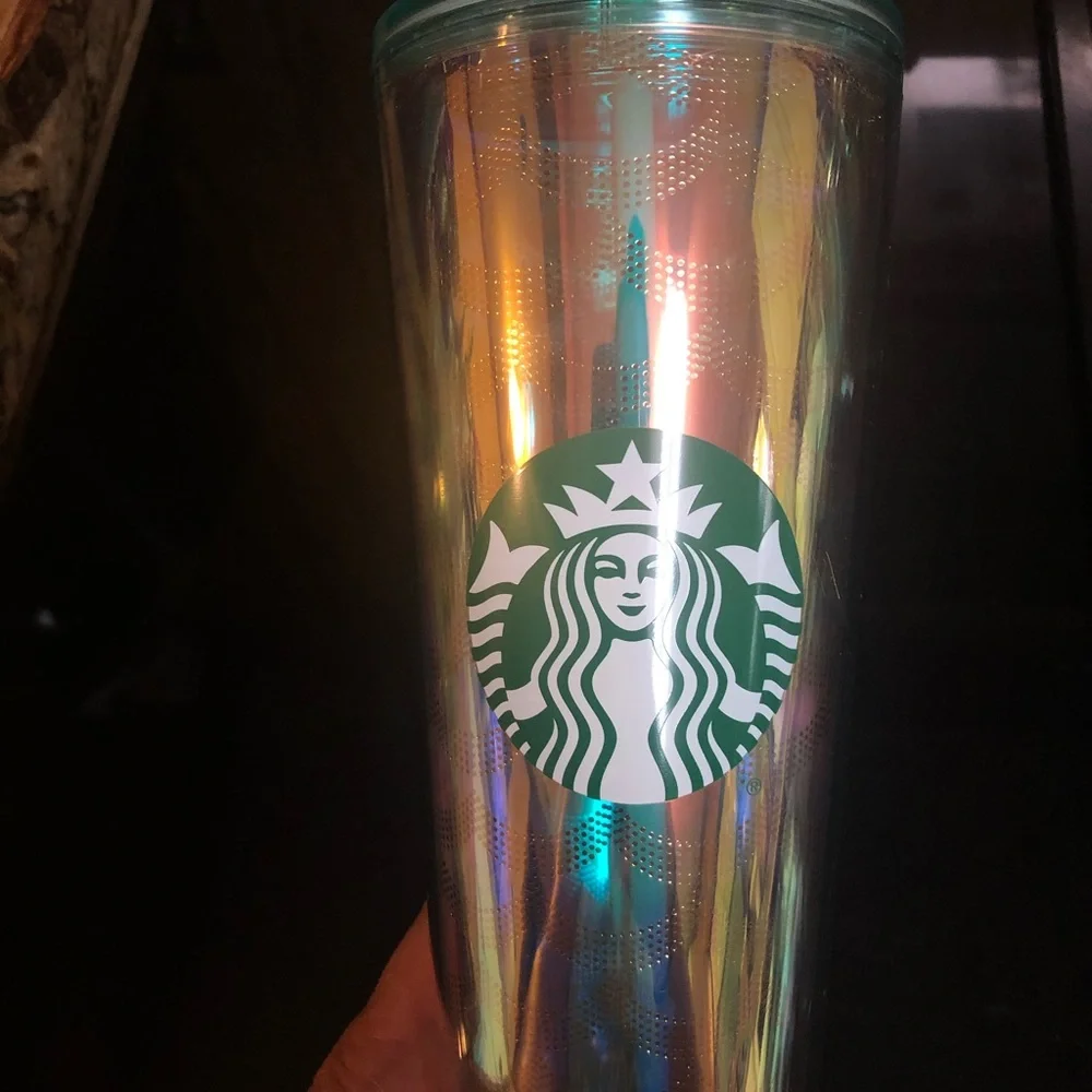 Starbucks 24 Oz Iridescent Mermaid Scale Cold Cup Tumbler